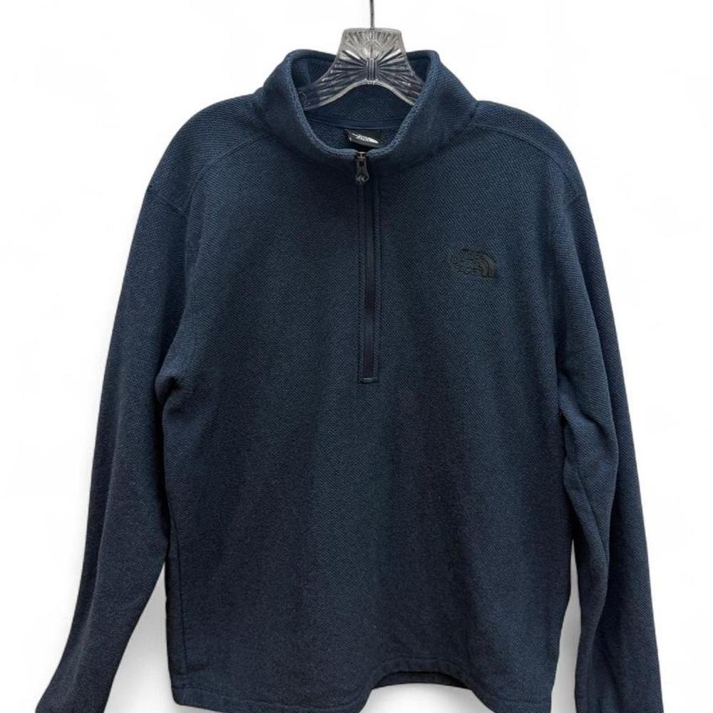 The North Face Navy Blue Gordon Lyons 1/4 Zip Fleece Sweater Mens Large L